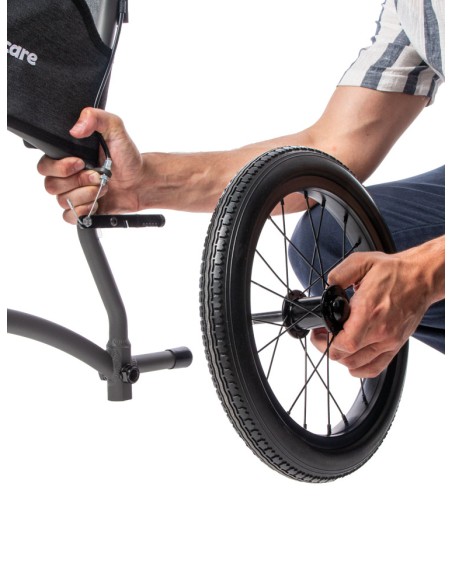 Silla de ruedas de aluminio | Ultra ligera de empuje asistido | Saby Lite Totalcare