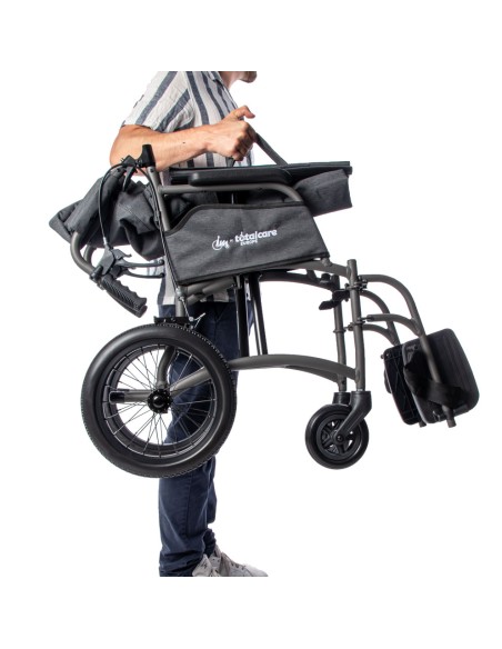 Silla de ruedas de aluminio | Ultra ligera de empuje asistido | Saby Lite Totalcare