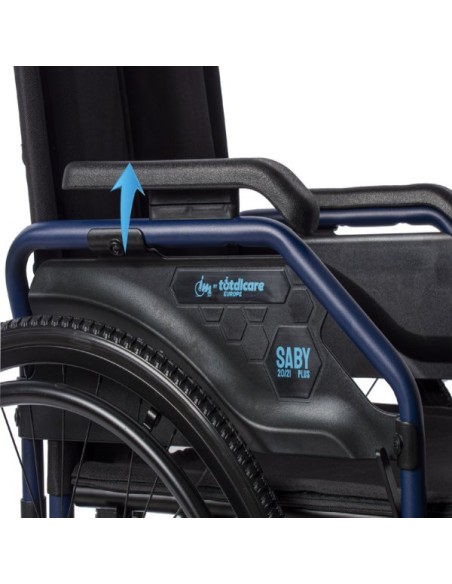 Silla de ruedas de aluminio plegable autopropulsable | Saby-31 Plus Totalcare