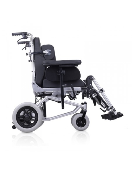 Silla de ruedas basculante y reclinable de empuje asistido | Respaldo de aluminio | Balance-20 Totalcare