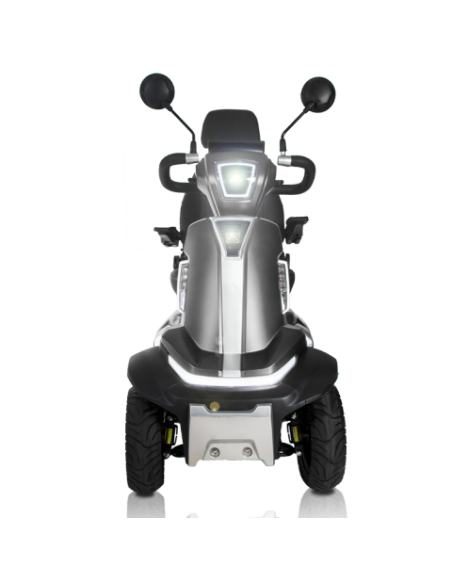 Scooter grande con amortiguaciones y pantalla de 7'' | Gris o Rojo | Madagaskar