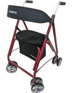 Andador de aluminio plegable y regulable con cesta,... 2