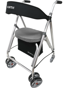 Andador de aluminio plegable y regulable | con cesta,... 2