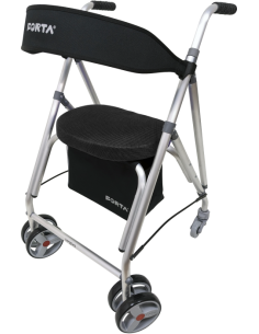 Andador de aluminio plegable y regulable | con cesta,...