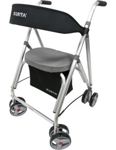 Andador de aluminio plegable y regulable | con cesta,... 2