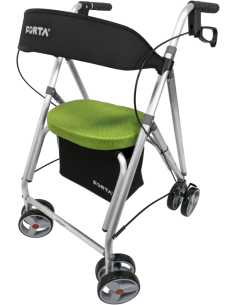 Andador de aluminio plegable y regulable | con cesta,... 2