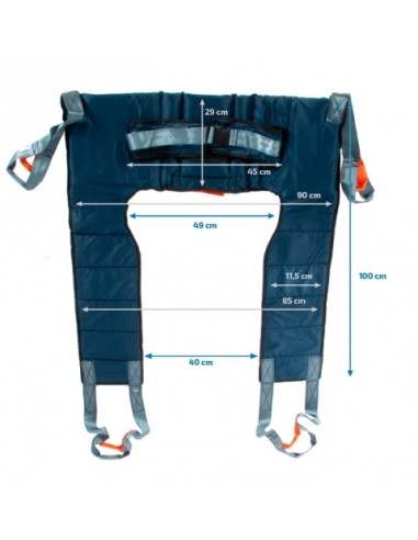 Arnés cambia pañal plus para grúa