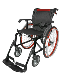 Silla de ruedas plegable con frenos de acompañante y... 2