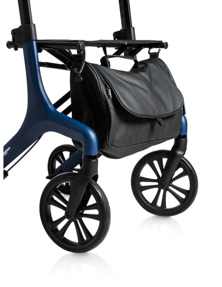 Andador Premium de aluminio ultraligero plegable y regulable, respaldo y asiento | Magnum Pro | Blanco o Azul