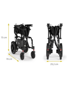 Silla de ruedas eléctrica plegable ultraligera y... 2