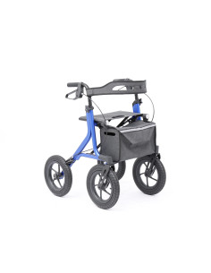 Rollator todoterreno de ruedas neumáticas con frenos en...