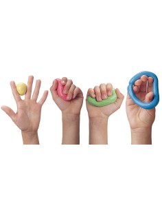 Masillas de ejercicio de distintos colores y dureza - 2,3 kg 2