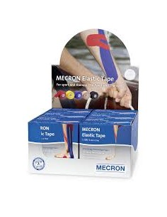 Tape elástico adhesivo deportivo y terapéutico para kinesiología | 5 cm x 5 m | distintos colores | MECRON 2