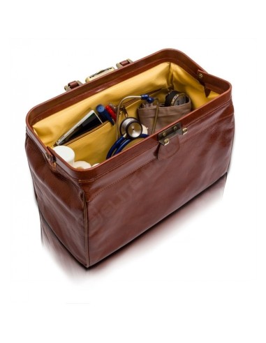 Maletín médico de piel compacto tradicional | Elite Bags