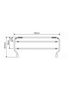 Barandillas plegables de acero cromadas universales de 3 y 4 barras (par) 2