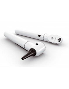 Otoscopio + Oftalmoscopio e-scope LED 3,7 V en estuche Blanco 2